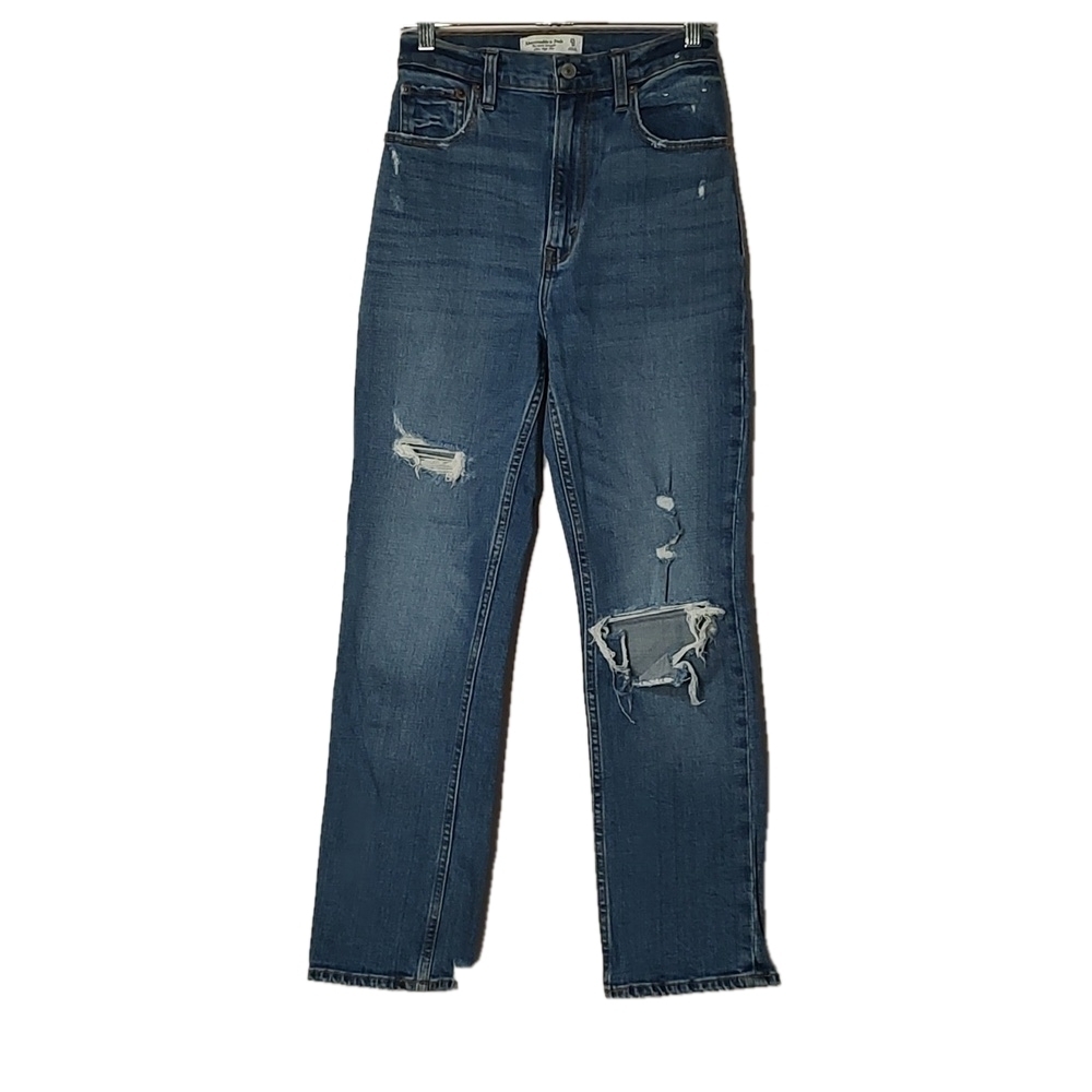 Abercrombie & Fitch Heavily Distressed Blue Jeans Size 0